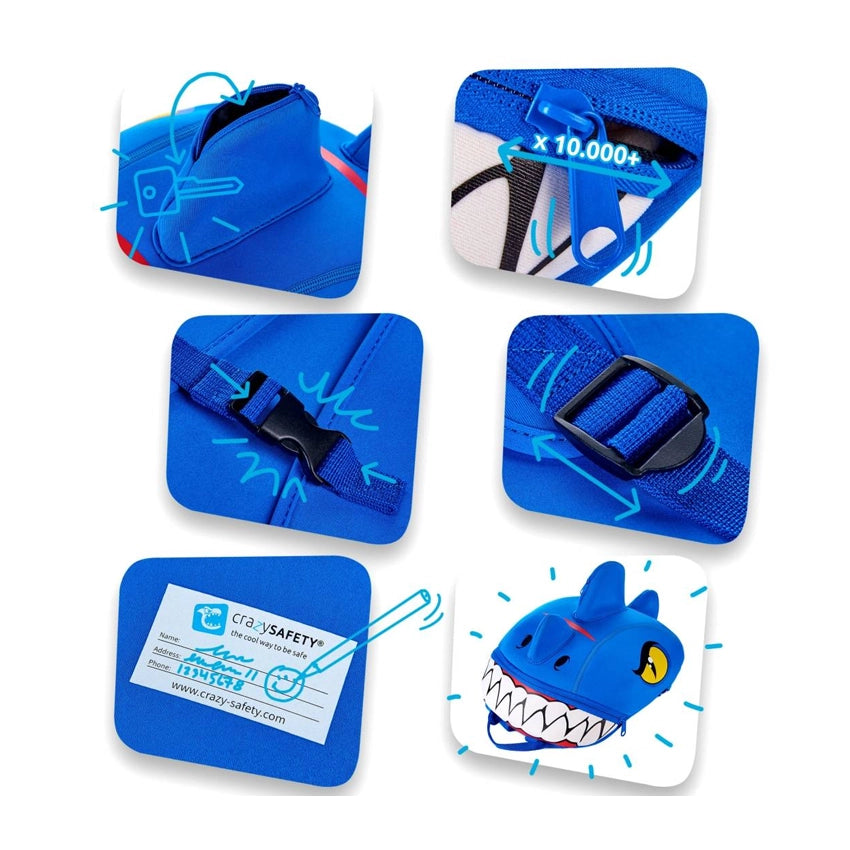 Dino Children Rugzak - Blue