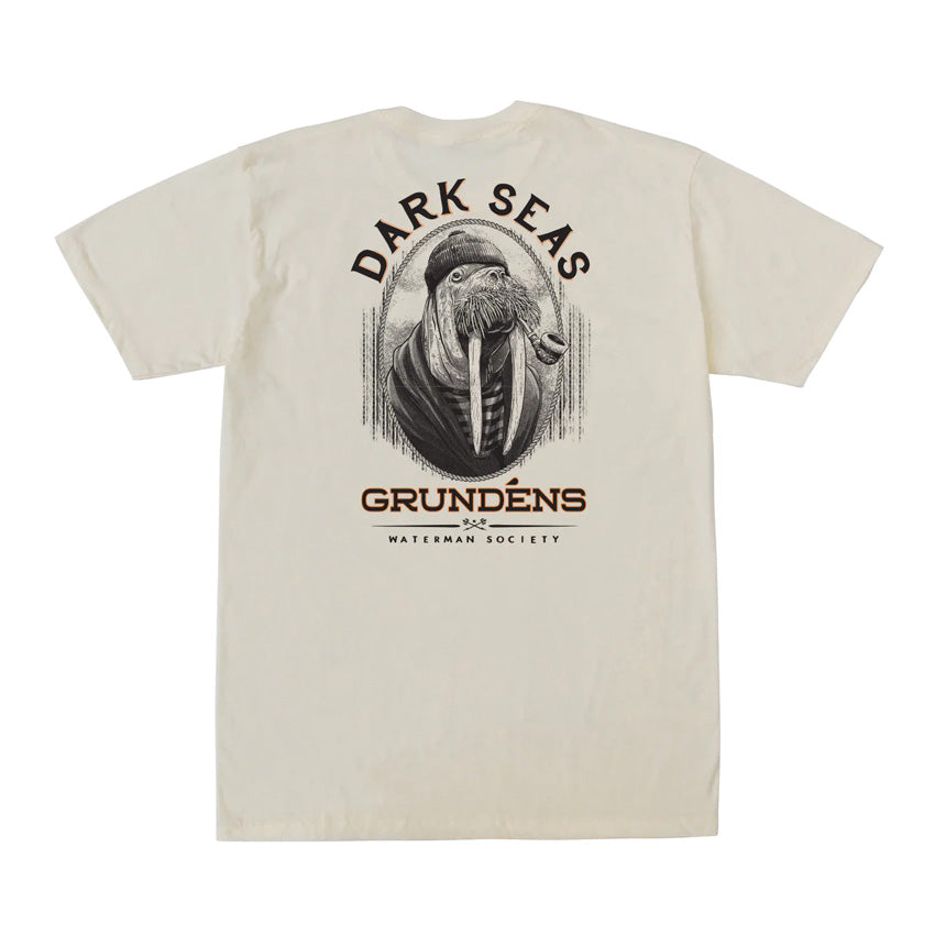 X Grundens Seaworthy Premium S/S T-Shirt - Cream