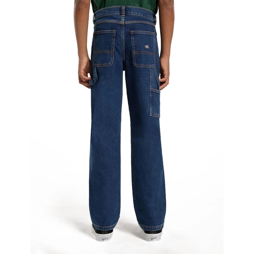 Boys Denim Carpenter Pant - Mid Wash