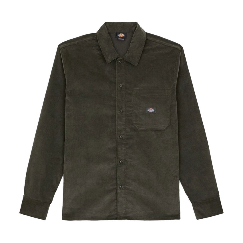 Corduroy LS Shirt - Olive Green