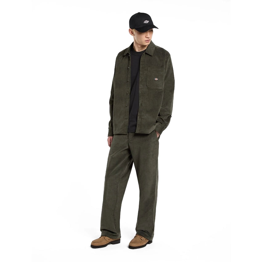 Corduroy LS Shirt - Olive Green