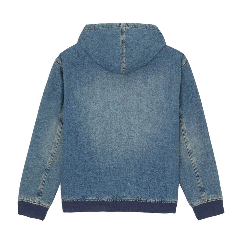 Hilham Hooded Denim Jacket - Khaki