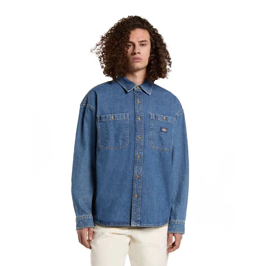 Houston L/S Shirt - Classic Blue