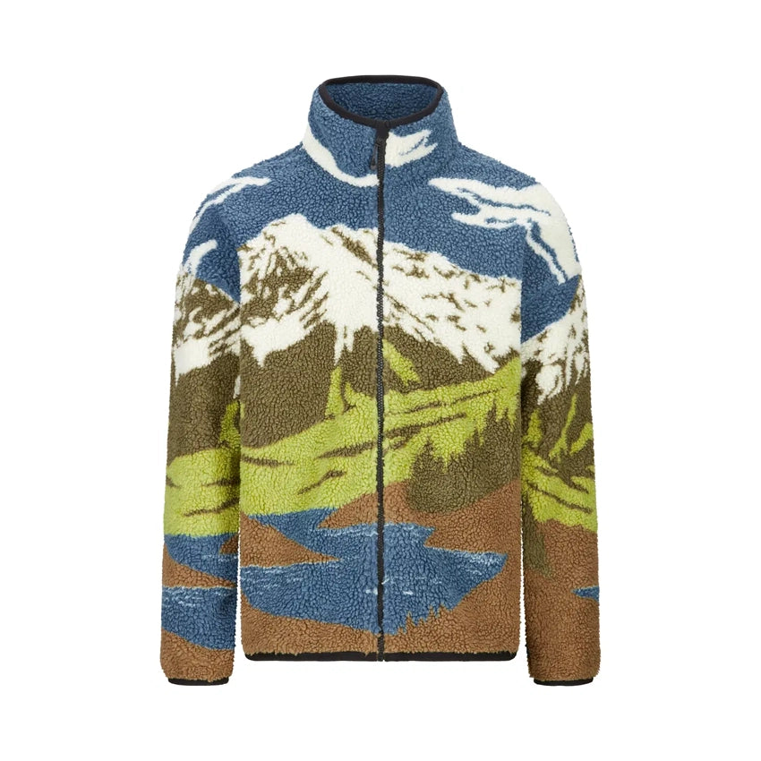 Halfdals Zip Fleece - A Cloudy Landsc Sherpa M