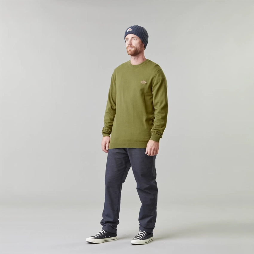 Lyrok Knit Sweater - Army Green