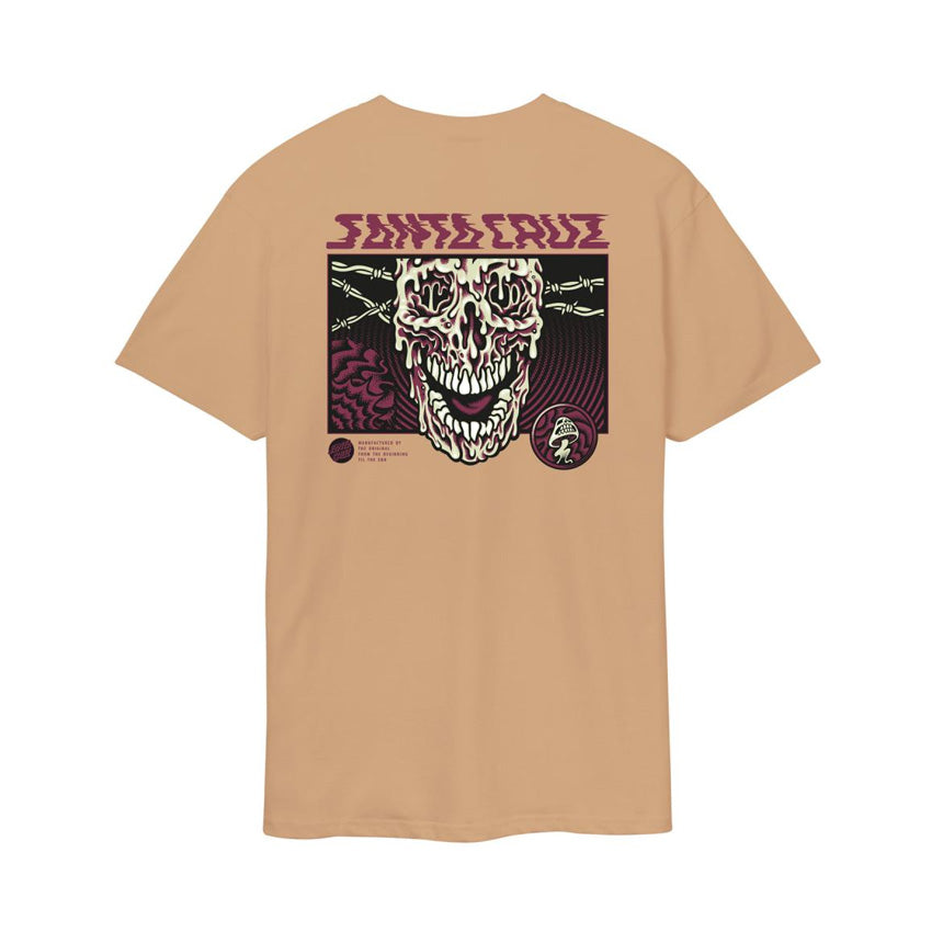 Toxic Skull T-Shirt - Taupe