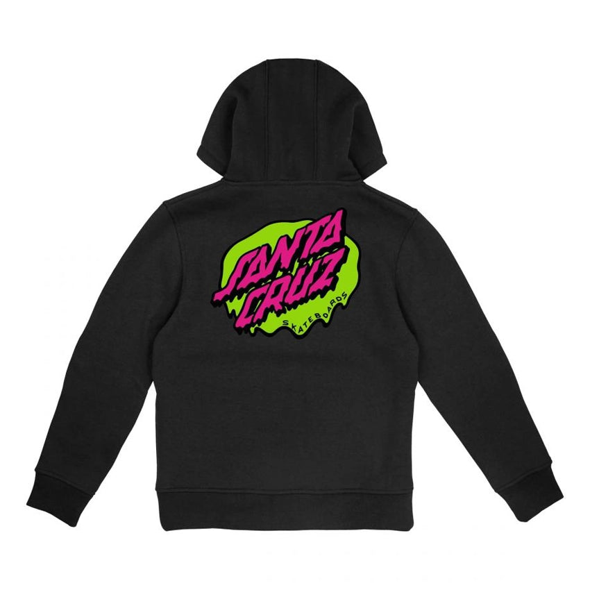Youth Slime Dot Hood - Black