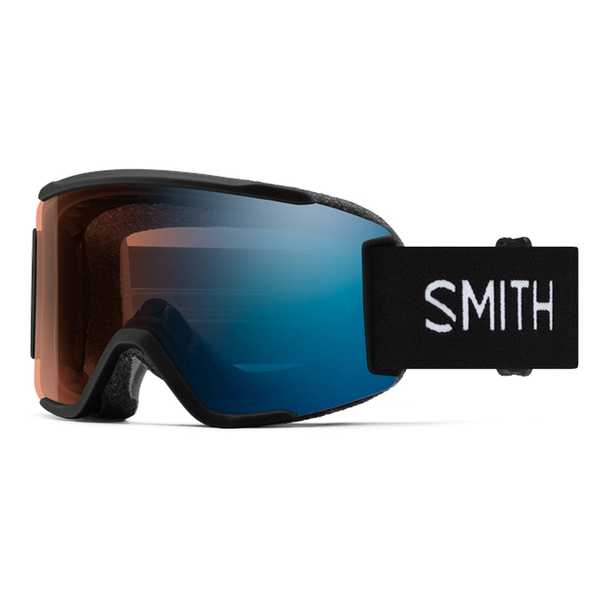 Squad S - Black + ChromaPop™ Pro Photochromic Blue Mirror Lens