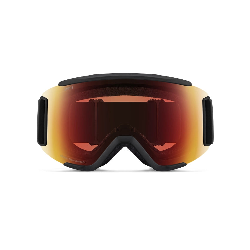 Squad S - Black + ChromaPop™ Pro Photochromic Red Mirror Lens