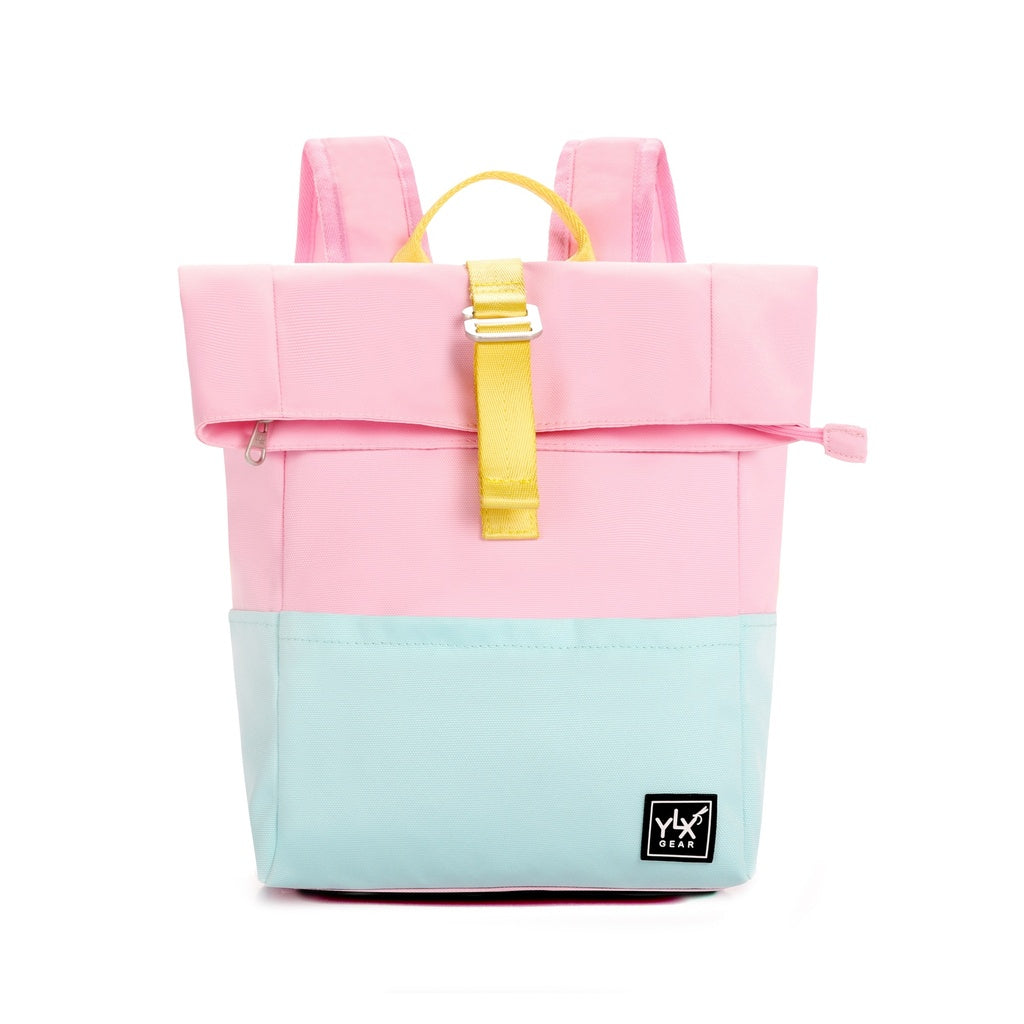 Original Rugzak - Bleached Aqua & Light Pink