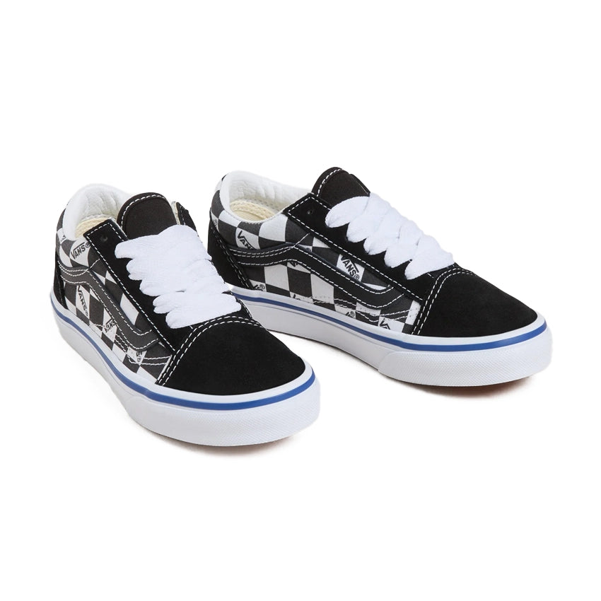 Youth Old School Schoenen - Logo Check Black/White