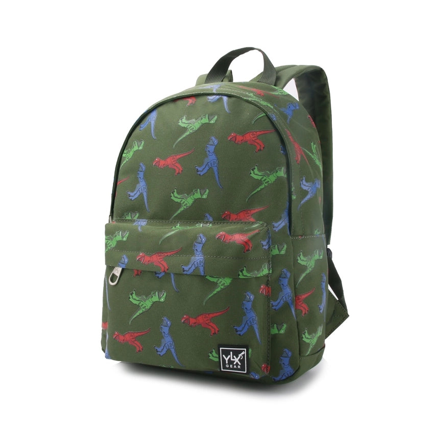 Hemlock Rugzak - Army Green & Dinosaurs