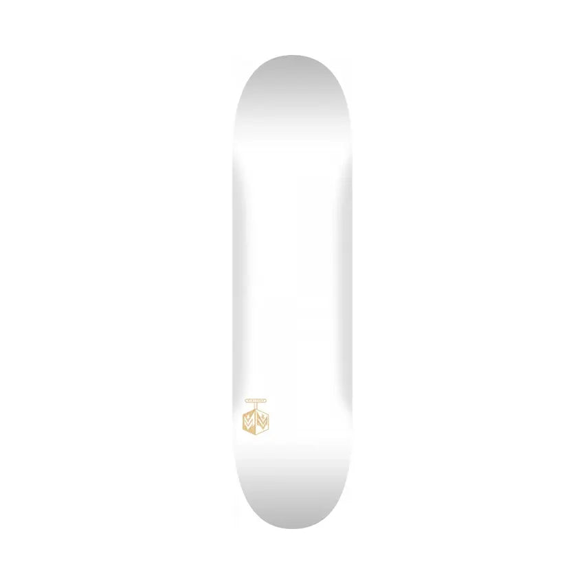 Chevron Detonator 15 Skateboard Deck - Solid White 8.5