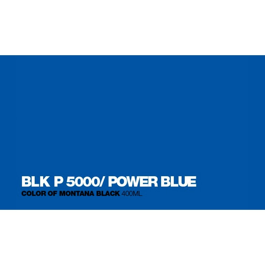Black 400ml - BLKP5000 Power Blue 