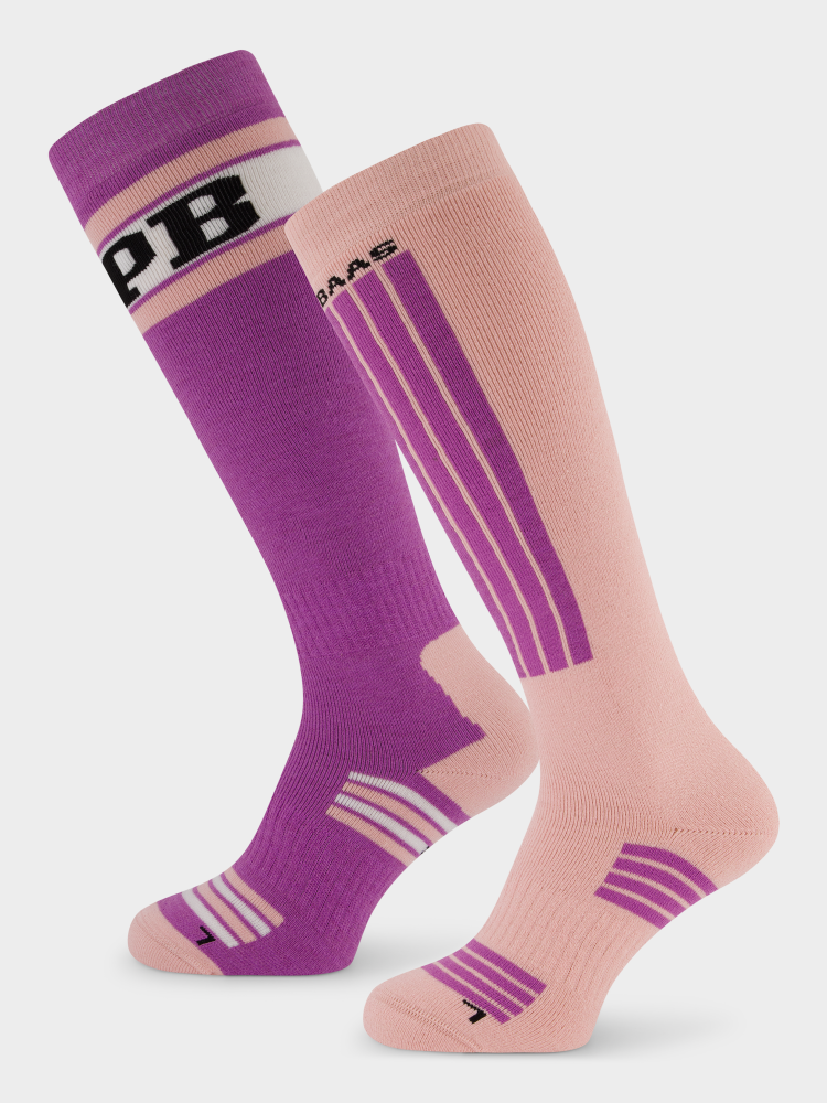 Ski Socks (2-pack) - Swedish Pink