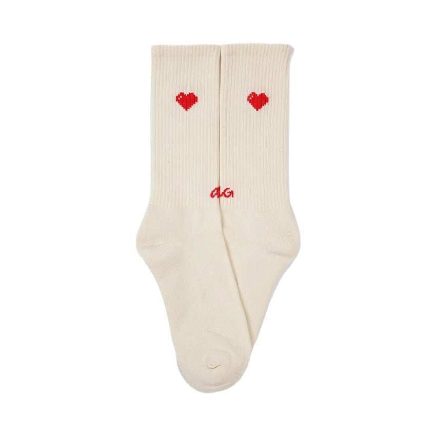 Athletic Icon Hearts Sokken - Off White
