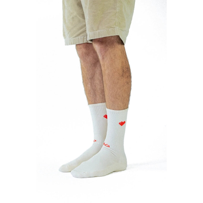 Athletic Icon Hearts Sokken - Off White