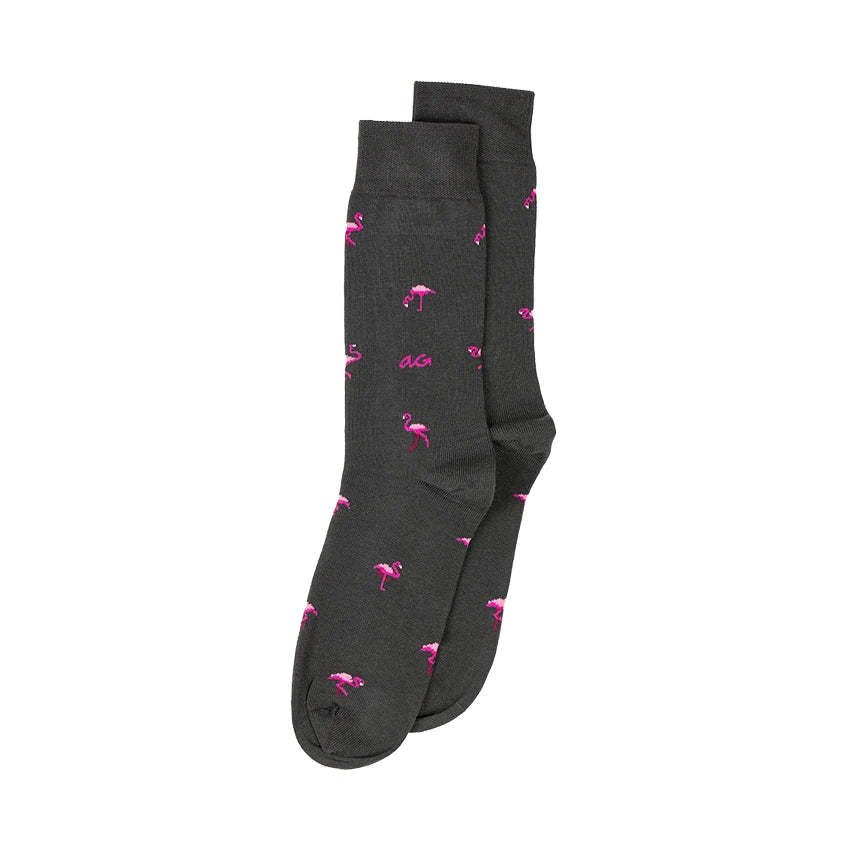 Flamingos Sokken - Anthracite