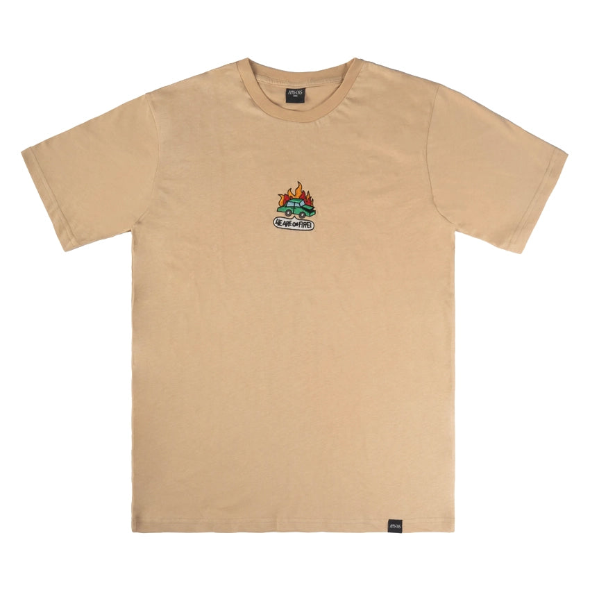 We Are On Fire S/S T-Shirt - Beige