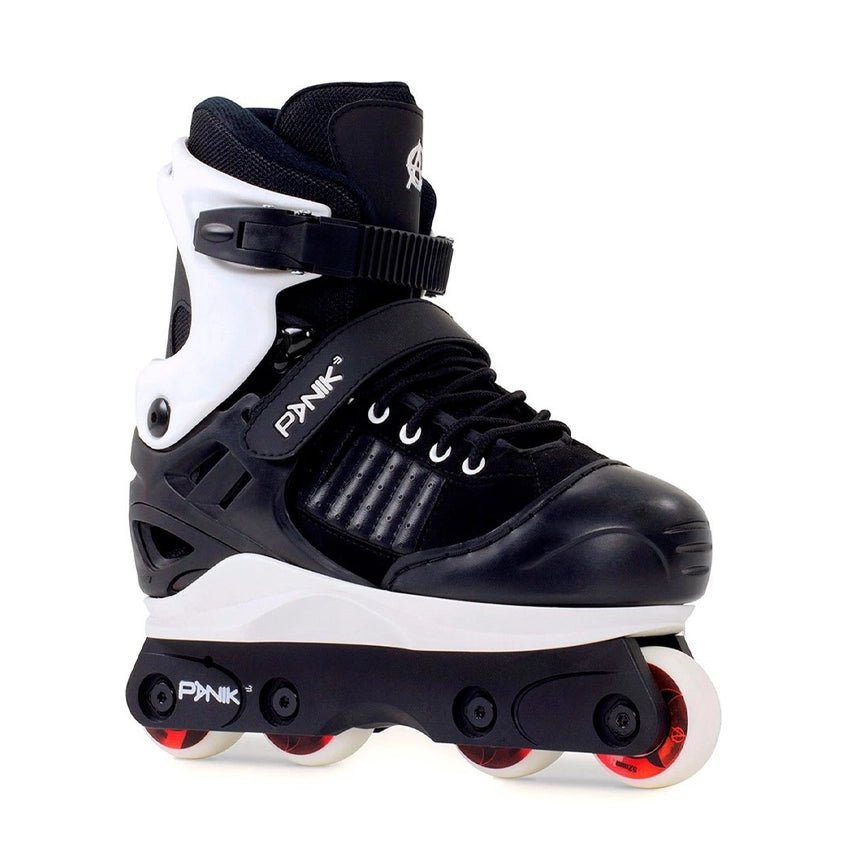 Panik III Adjustable Kids Aggressive Skates - Black
