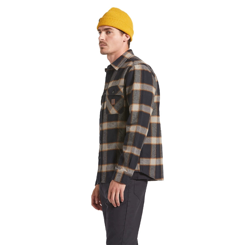 Bowery Heavy Weight LS Flannel - Black/Cream