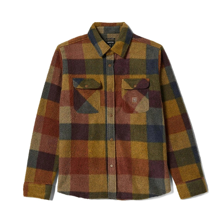 Bowery L/S Flannel - Mood Indigo/Port/Saffron