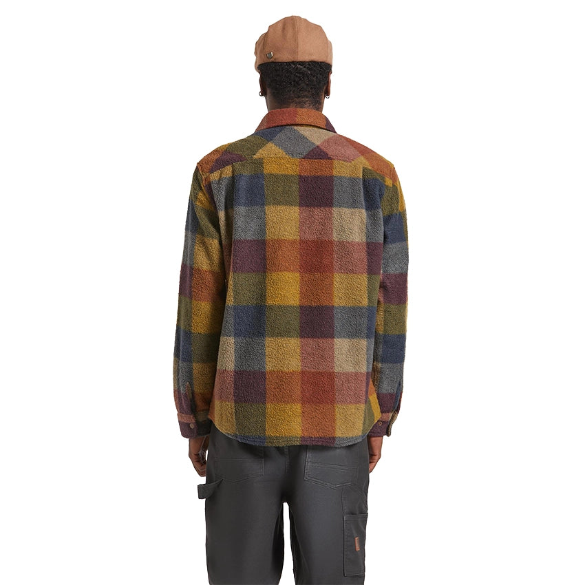 Bowery L/S Flannel - Mood Indigo/Port/Saffron