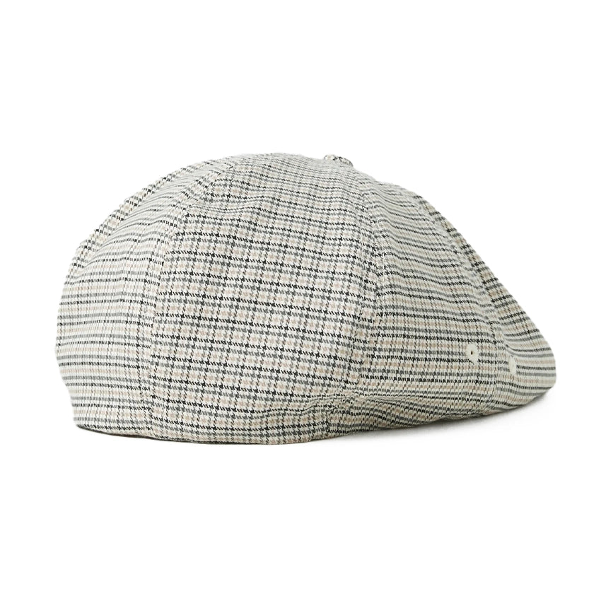 Brood Lightweight Snap Cap - Off White/Black/Grey Houndstooth