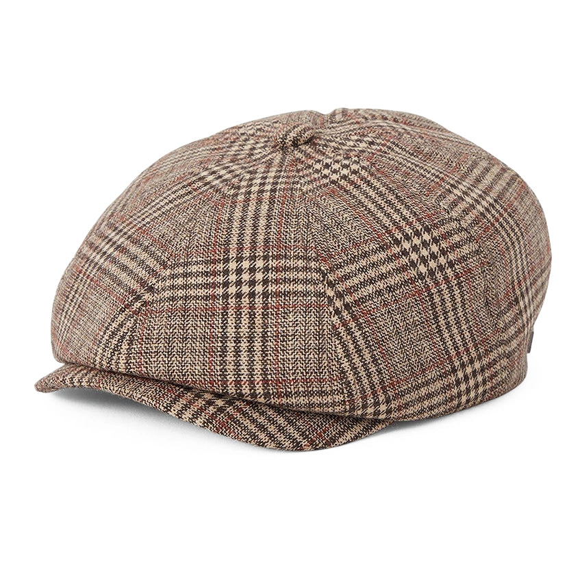 Brood Snap Cap - Brown/Tan/Red Plaid