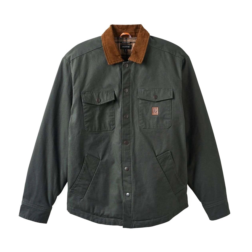 Builders Durham Waxed Canvas Flannel Lined Jacket - Washed Black