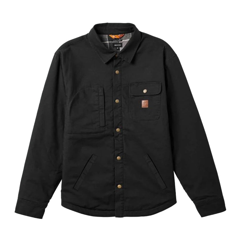 Builders Stretch Flannel Lined Jacket - Washed Black