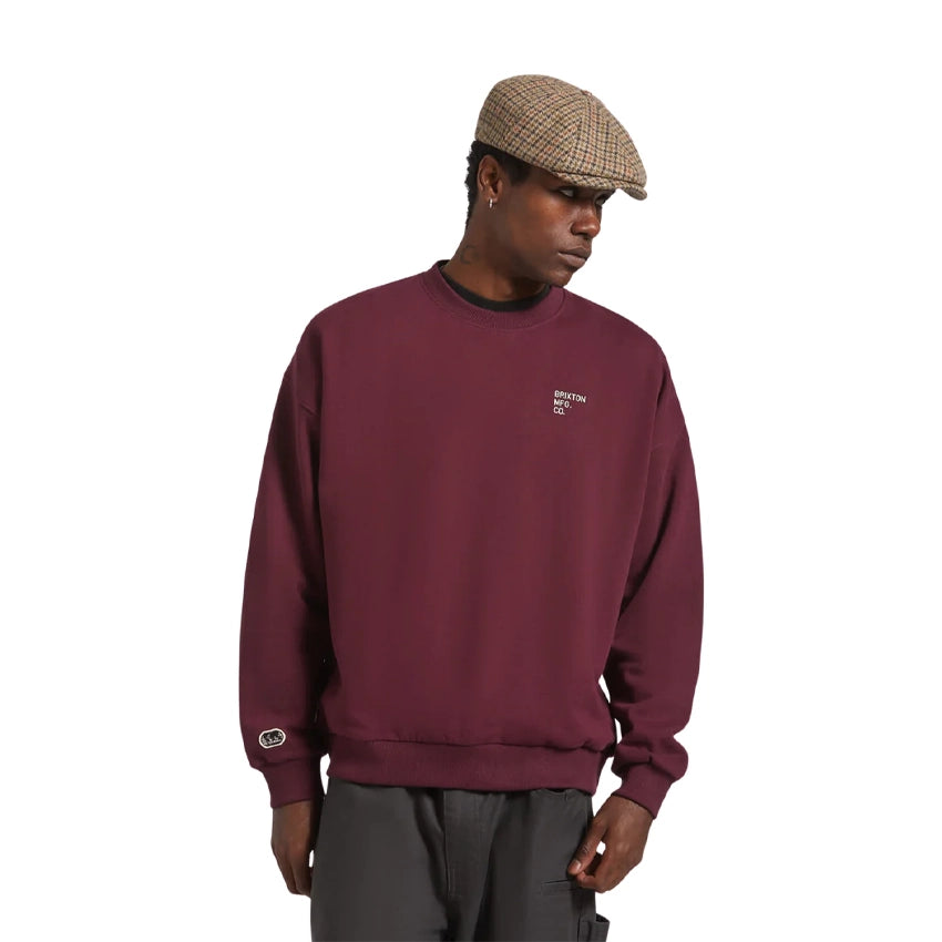 Embroidered Heavy Weight Crew - Port