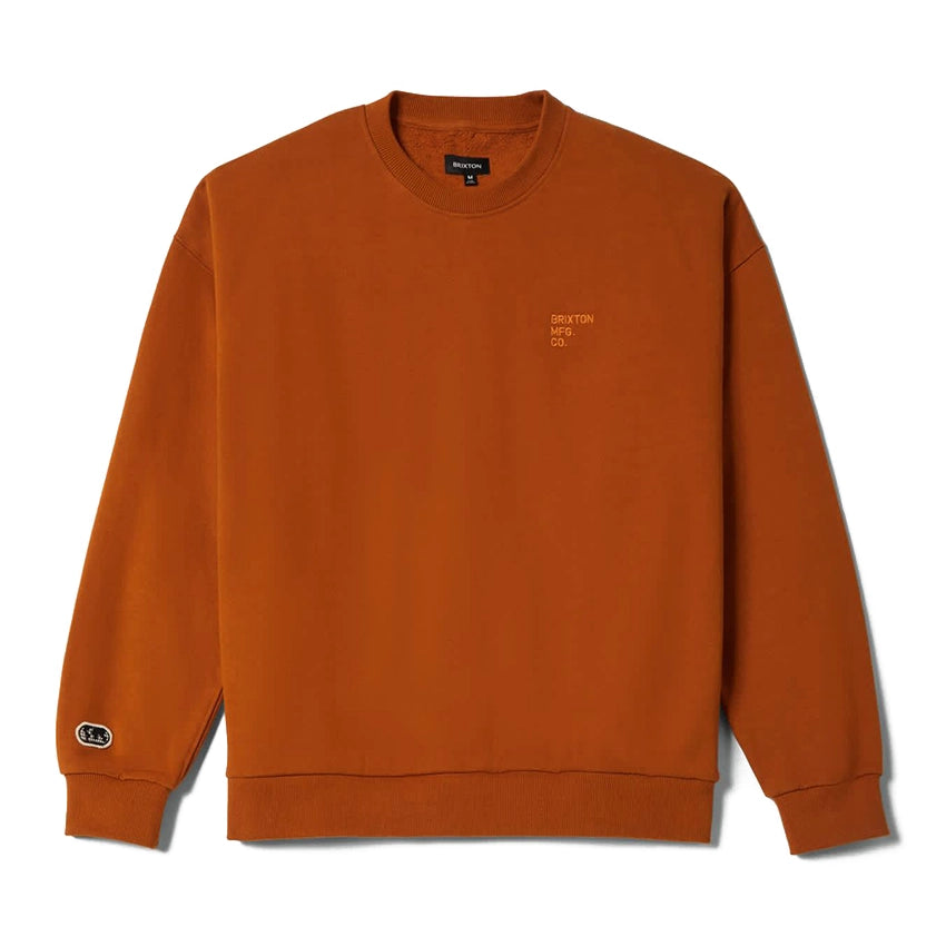 Embroidered Heavy Weight Crew - Rustic Caramel