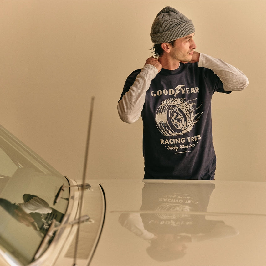 Goodyear Cheater T-Shirt - Navy