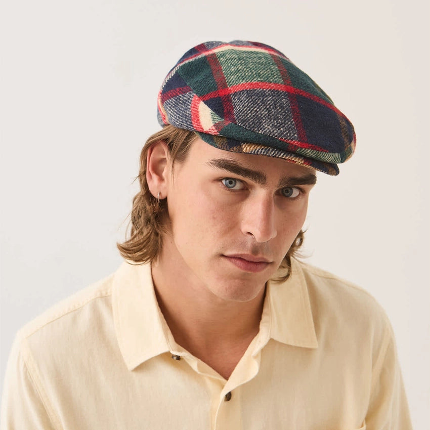Hooligan Snap Cap - Navy/Green/Red/Cream
