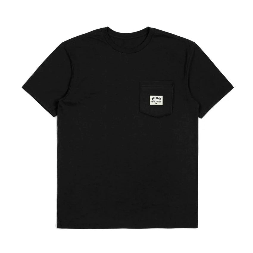 Woodburn S/S Tailored Pocket T-Shirt - Black