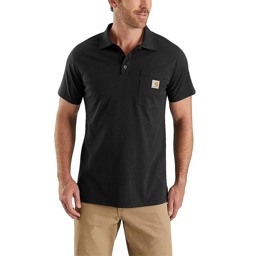 Force Delmont Pocket Polo - Black