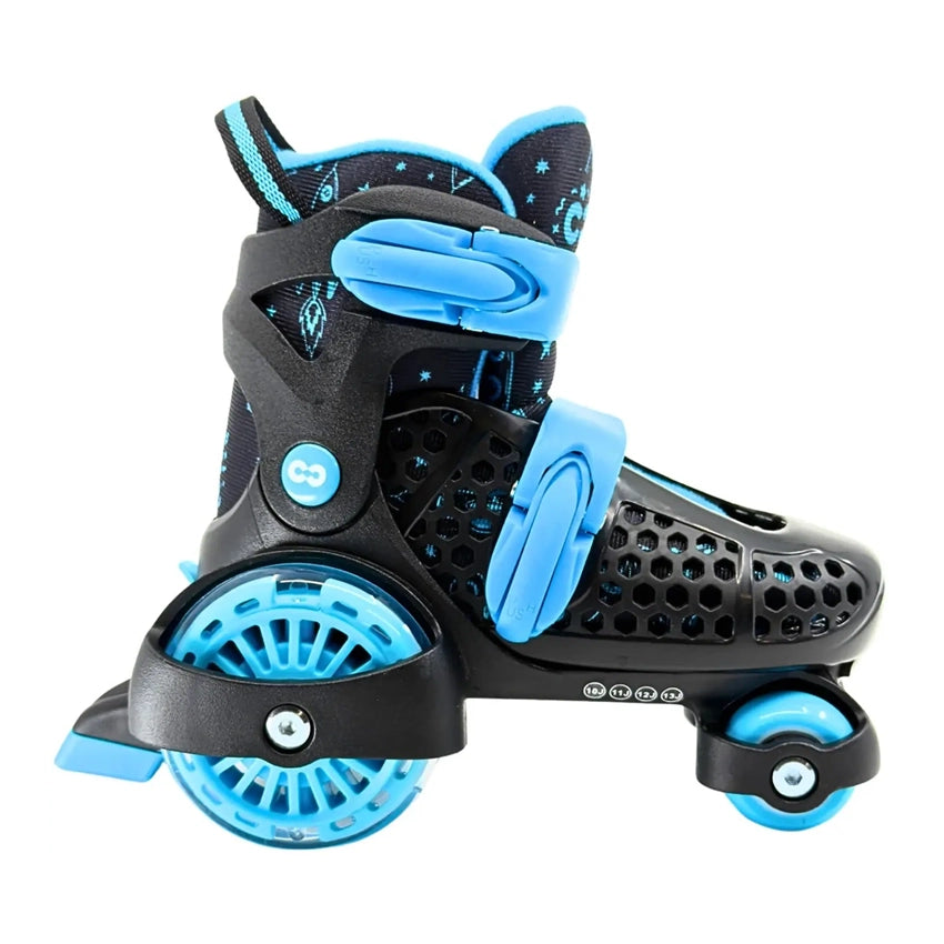 Newbie Verstelbare Rolschaatsen - Zwart