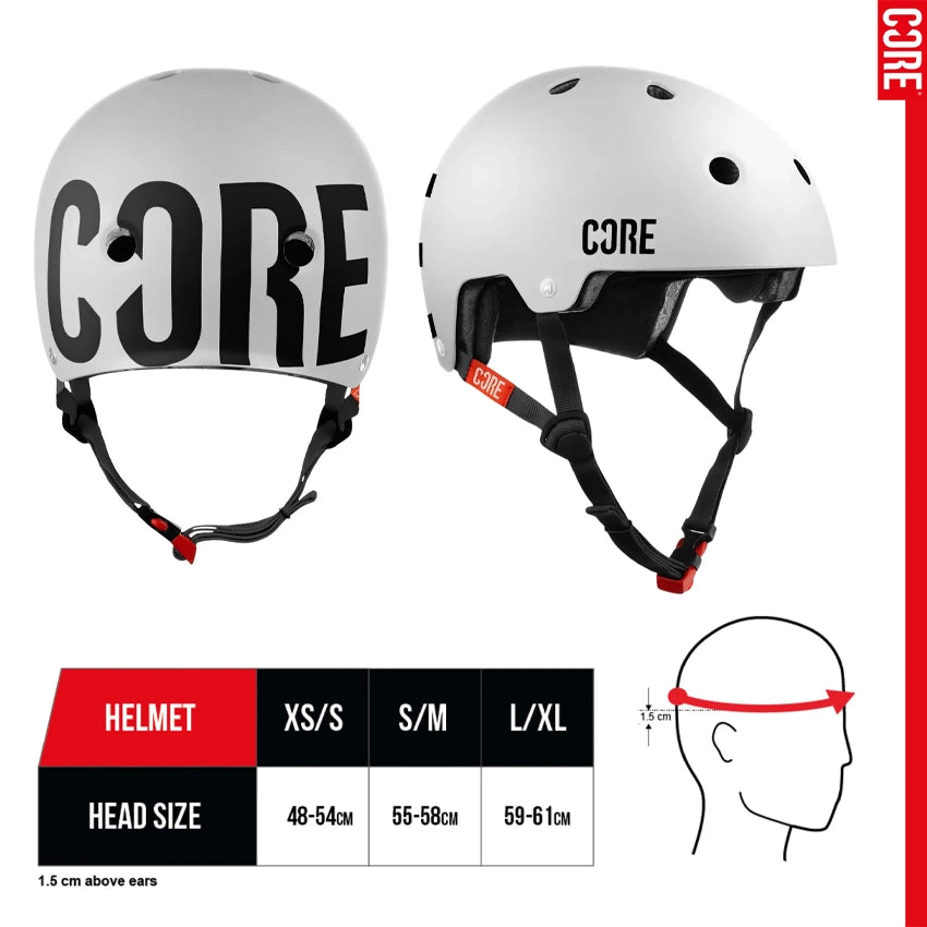 Street Helm - White/Black