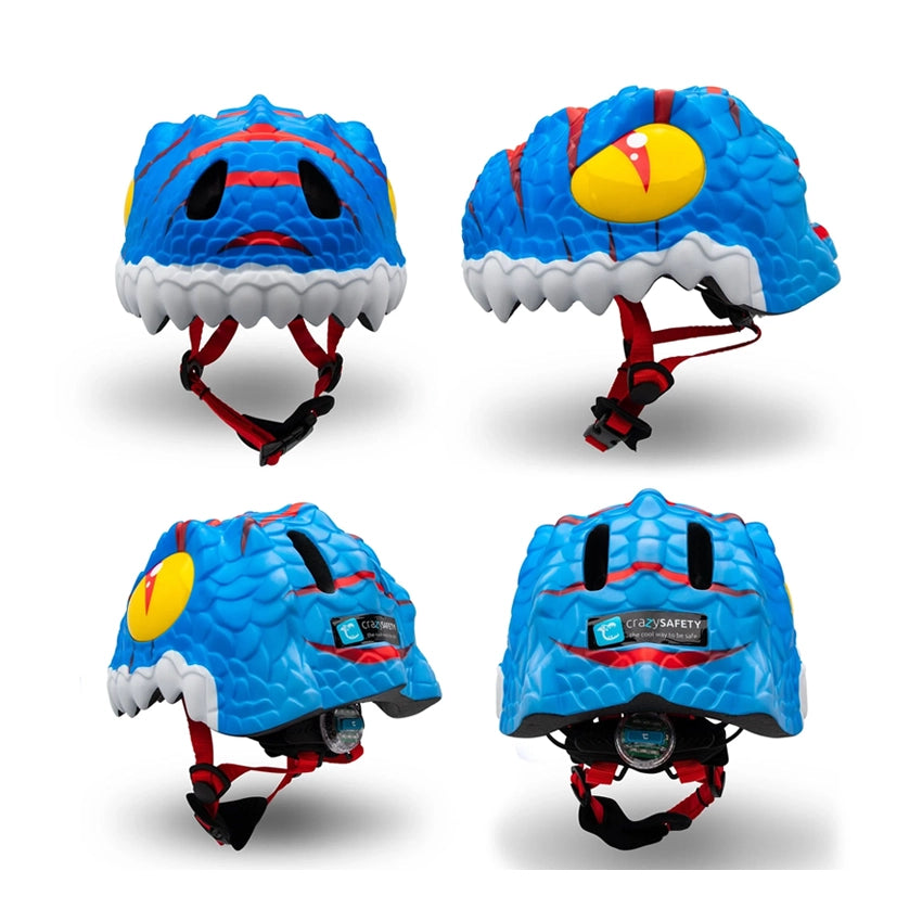 Dino Bicycle Helm - Blue