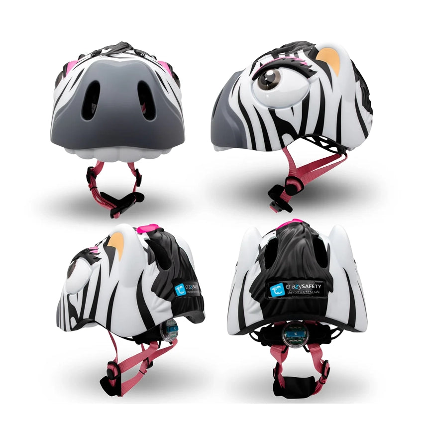 Zebra Bicycle Helm - Black/White