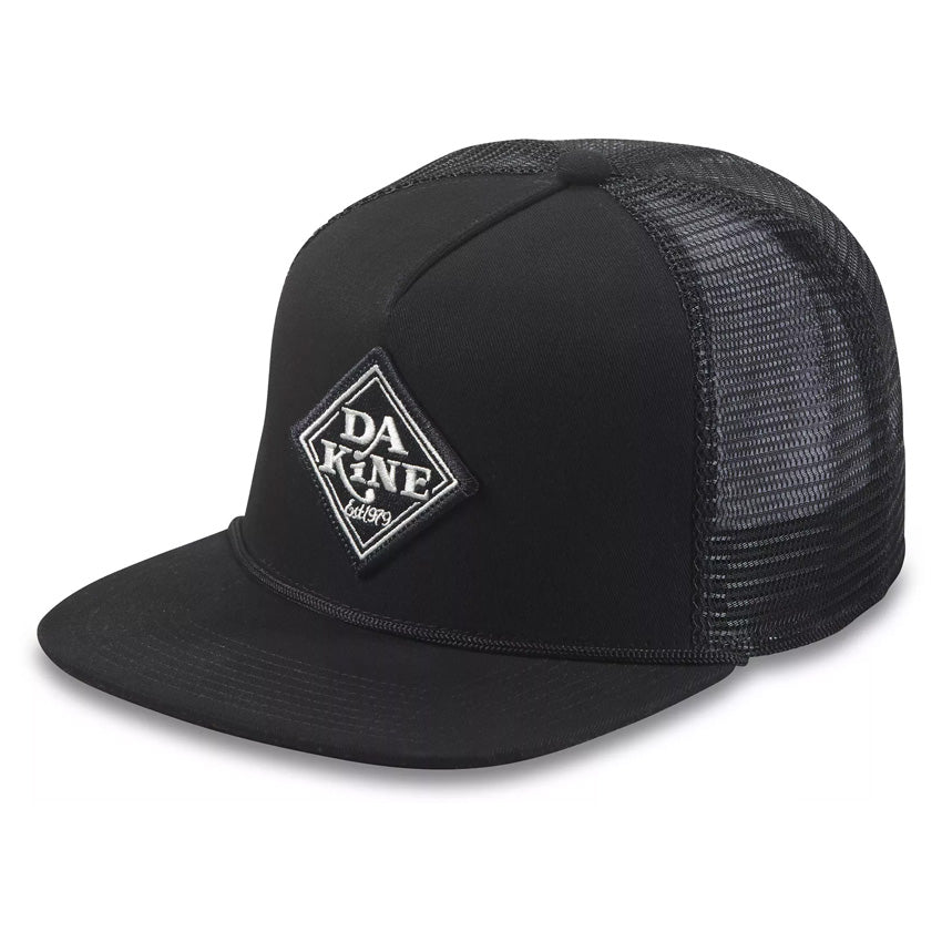 Classic Diamond Trucker Hat - Black