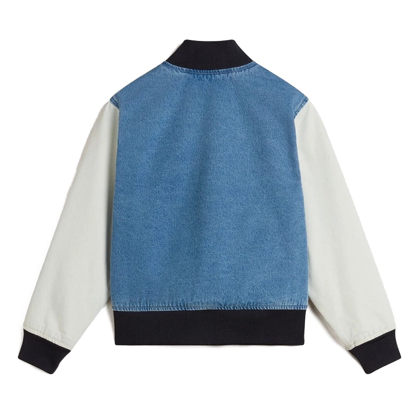 Denim Baseball Jacket - Stonewash/Blue