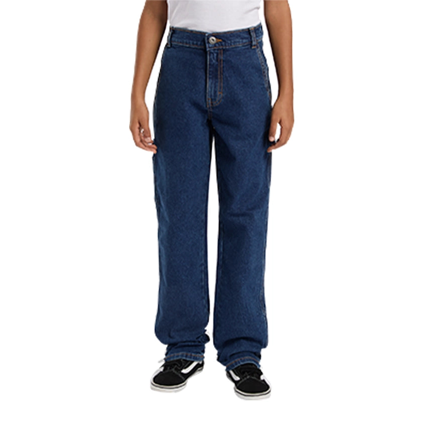 Boys Denim Carpenter Pant - Mid Wash