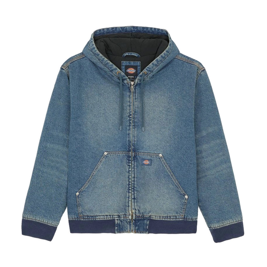 Hilham Hooded Denim Jacket - Khaki