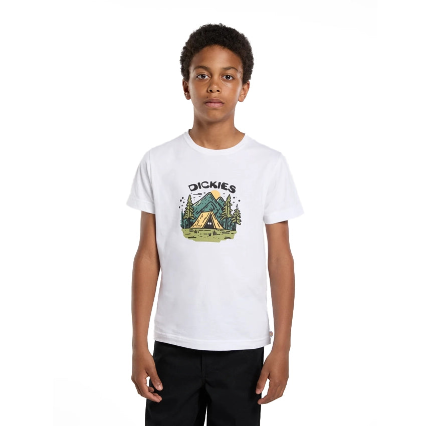 Kids Camp Graphic T-shirt - White