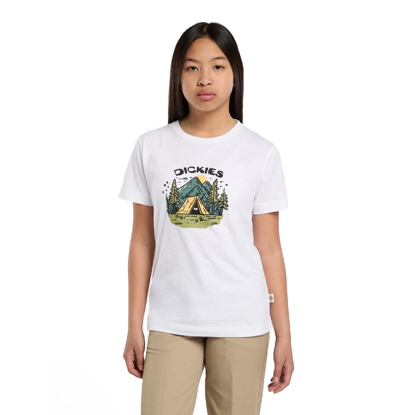 Kids Camp Graphic T-shirt - White