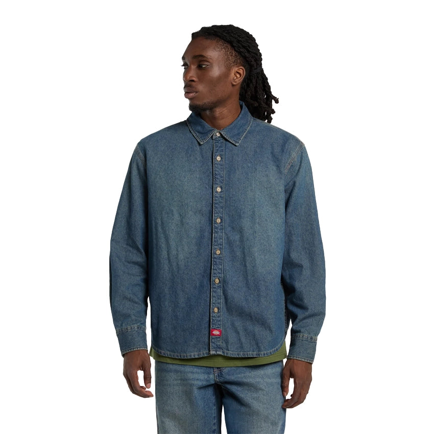 Lightweight Denim Shirt L - Khaki TNTD Blue
