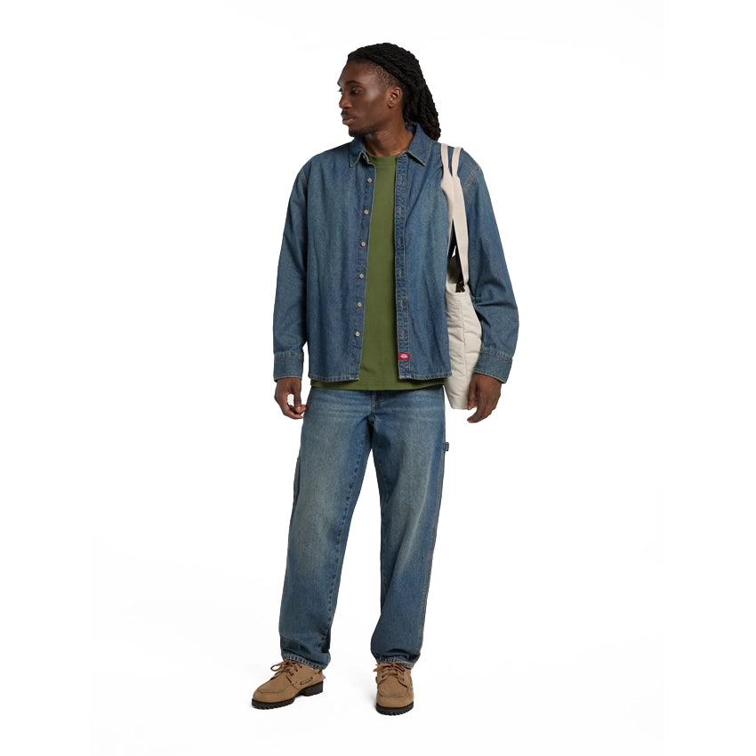 Lightweight Denim Shirt L - Khaki TNTD Blue