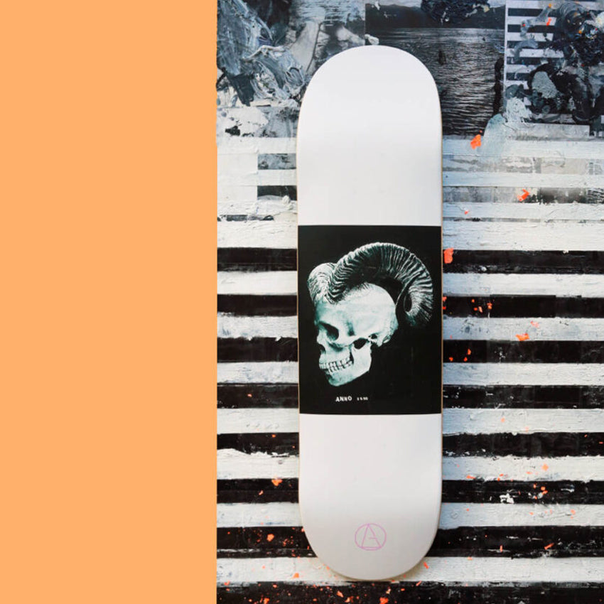 A Skull 8.5 inch Skateboard Deck